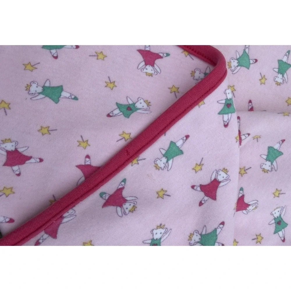 Vintage Gymboree Rainbow Tag Princess Ballerina Mouse Baby‎ Blanket RARE